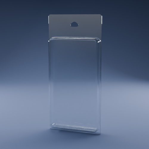 Blisteræske BLIBOX 025 i klar PET-plast – indvendige mål 90 × 162 × 23 mm