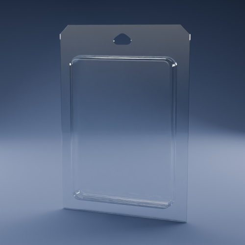 Blisteræske BLIBOX 081 i klar PET-plast – indvendige mål 105 × 145 × 20 mm