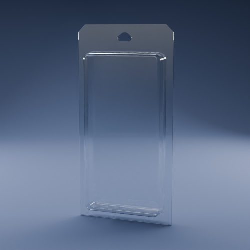 Blisteræske BLIBOX 191 i klar PET-plast – indvendige mål 95 × 192 × 30 mm