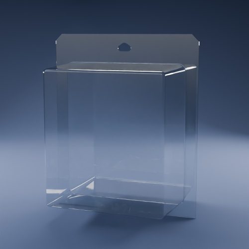Blisteræske BLIBOX 350 i klar PET-plast – indvendige mål 159 × 178 × 156 mm